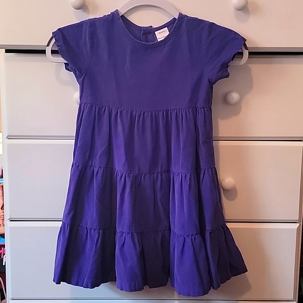 Corduroy Short-sleeved Dress
